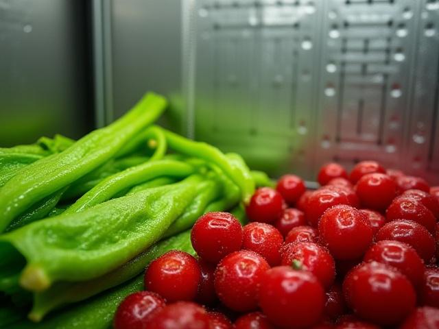 Fresh produce in refrigeration